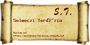 Selmeczi Terézia névjegykártya